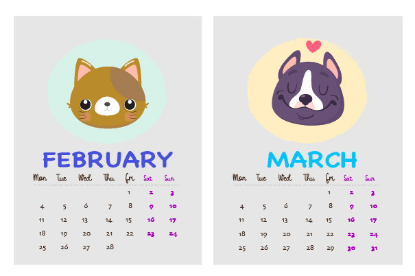 Bio Zoo Calendar